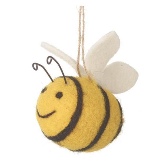 Hanging Woollen Bee Small 