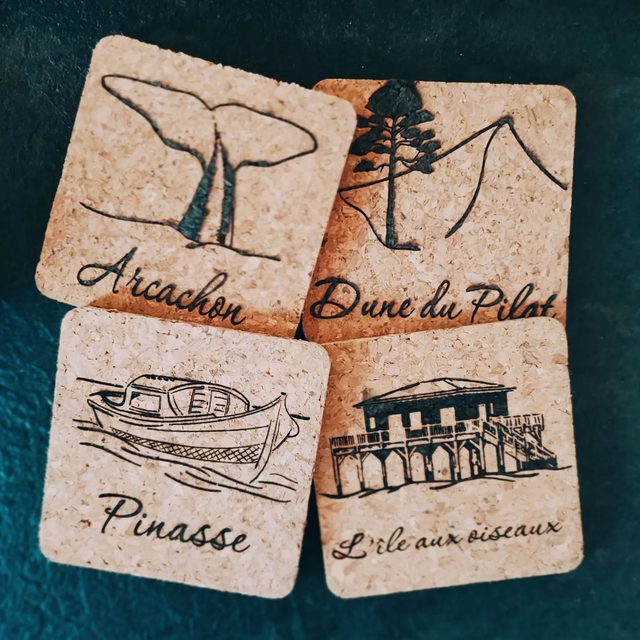 Dessous de verres en liège