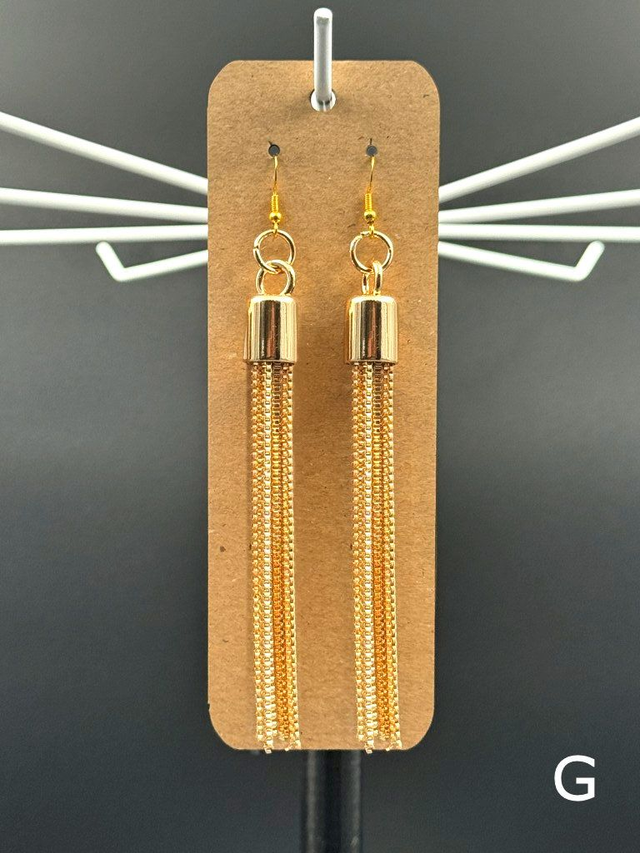 Set Oorbel floggers 9 x 1,2 cm - metaal