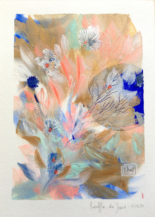 Le souffle de joie - Peinture originale 