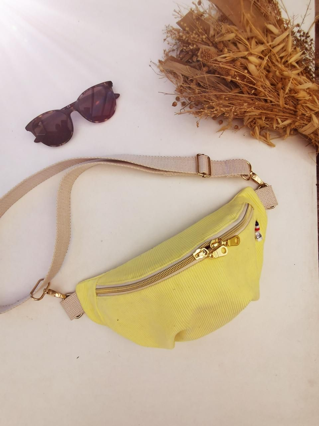 Banane THELMA velour jaune 