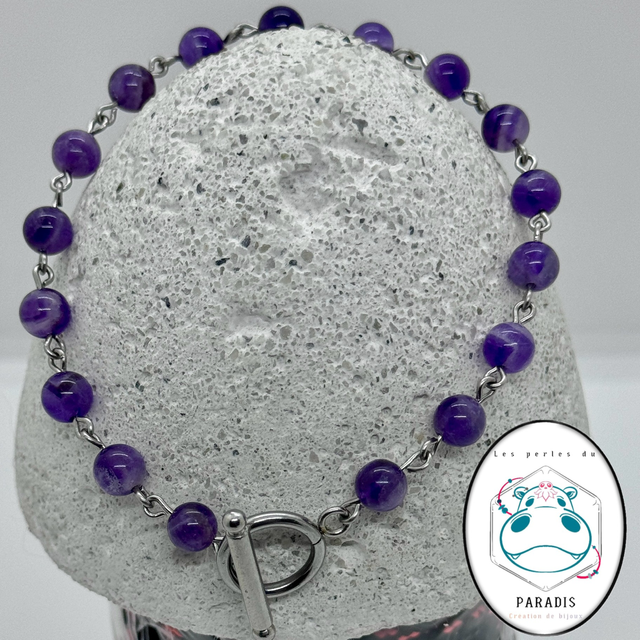 Bracelet en améthyste 