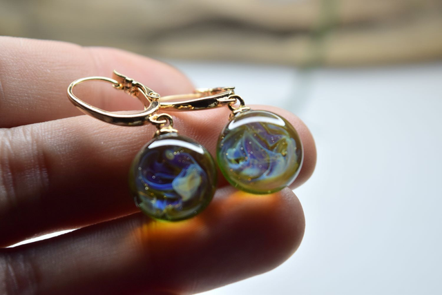 DORMEUSES NÉBULEUSE VERT MONTURE OR