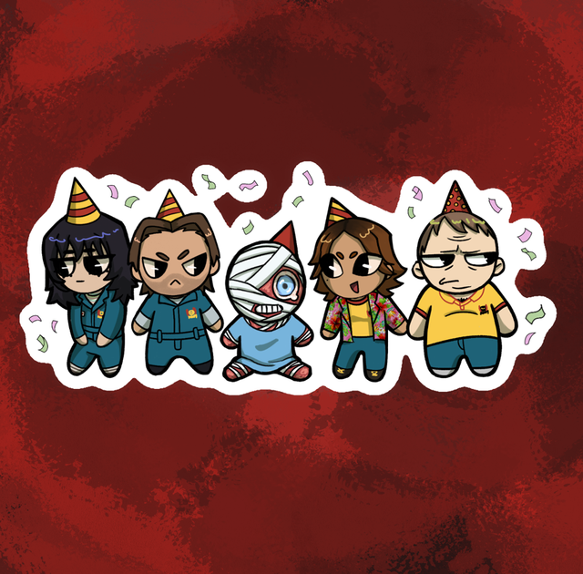 Mouthwashing stickers