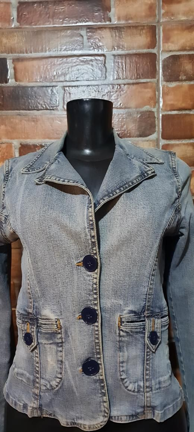 Jaqueta JEANS, manga Longa