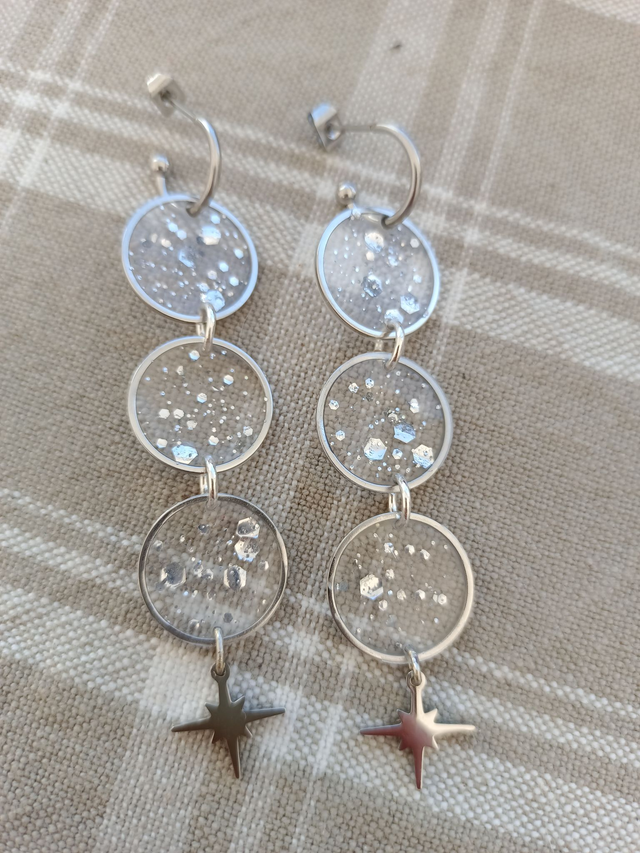 Modèle unique - Paillettes argentées