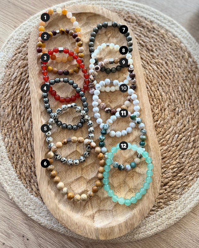 Bracelets en Perles 8mm - Pierres Naturelles Au Choix