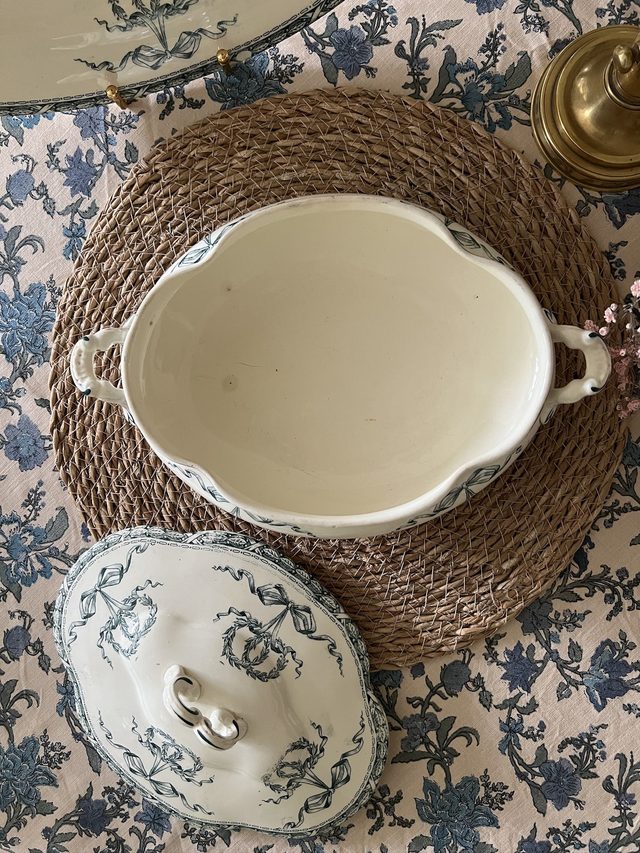 MONTHOLON - Légumier (petite soupière) manufacture des Salins - Terre de Fer