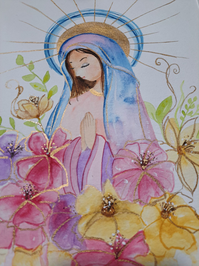 Flores para la virgen