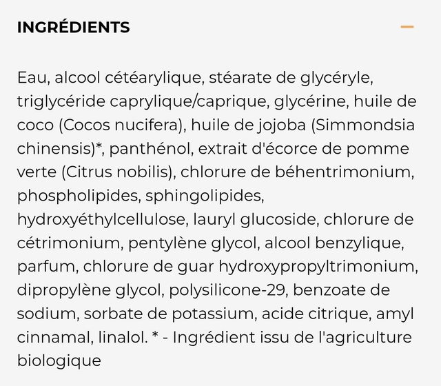 Organic Mimi " Masque capillaire Anti-frizz "