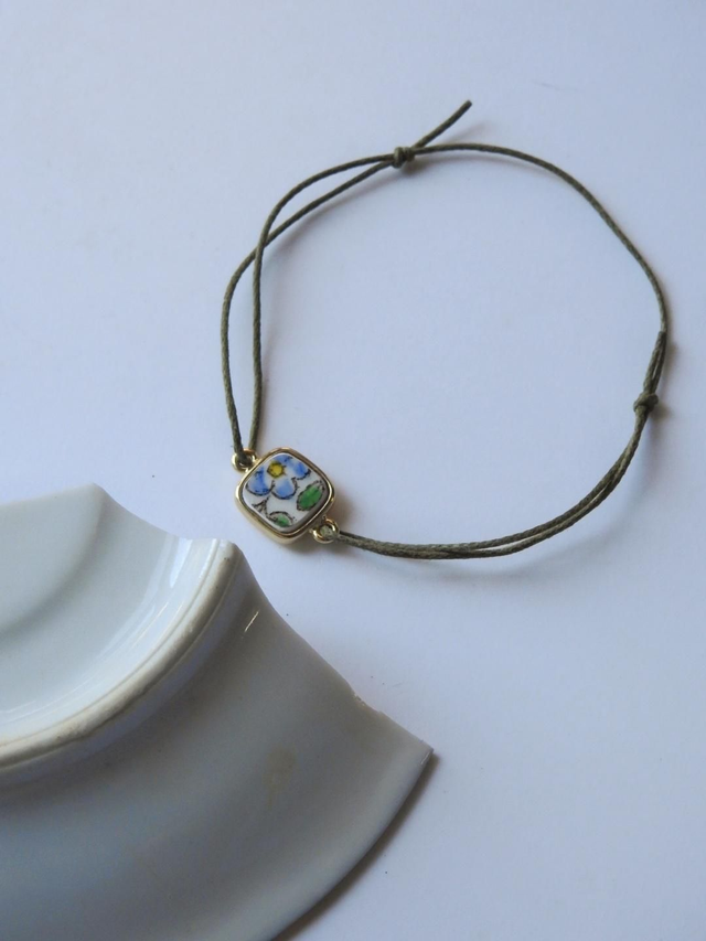Bracelet cordon simple - faience francaise no.2