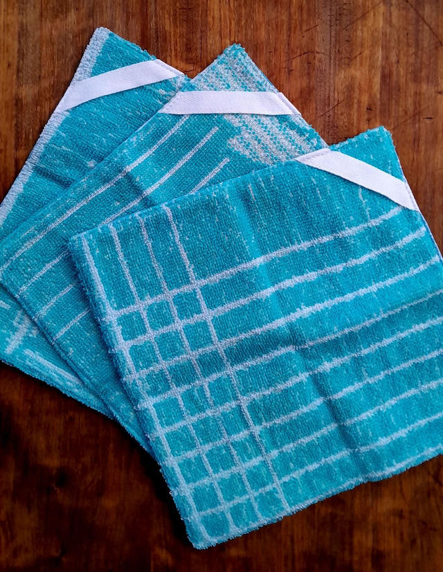 Kit zéro déchet cuisine bleu/vert