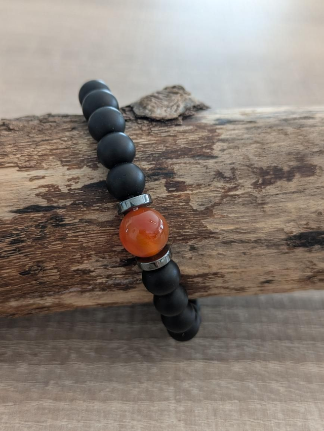 Onyx/Cornaline/Hématite