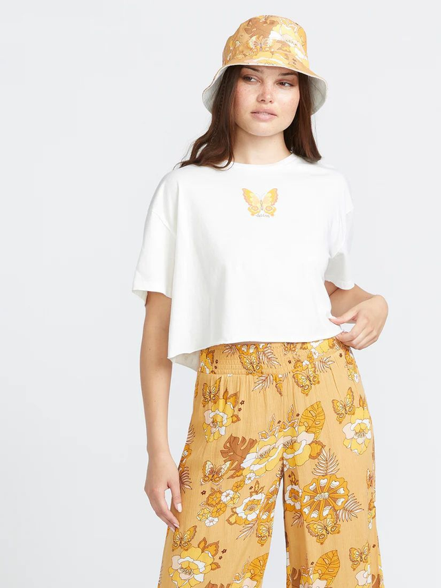 53497932 -  VOLCOM Donna  T-shirt crop con stampa Sun Fear- stile casual-chic