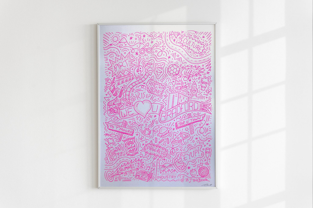 We ♥ U Bradford (Fluro Pink)