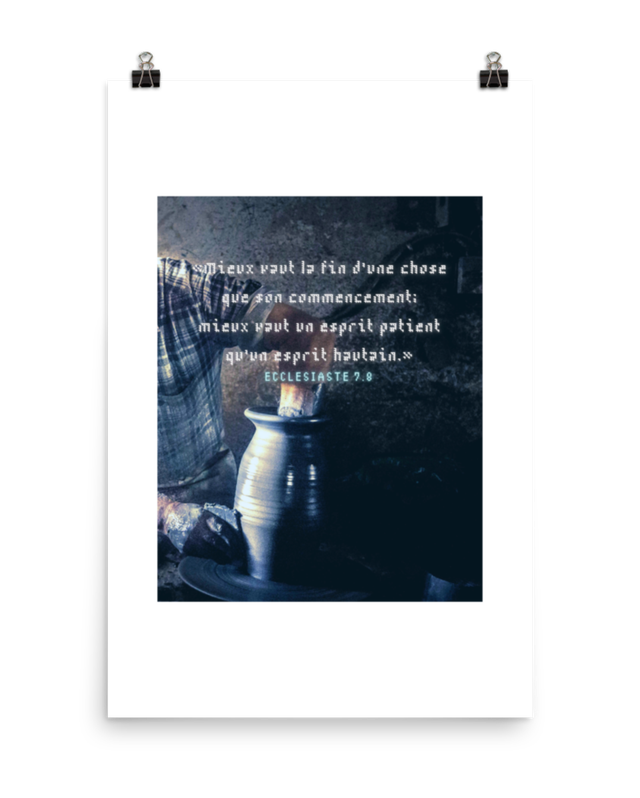 Poster 50x70 | Ecclésiaste 7:8