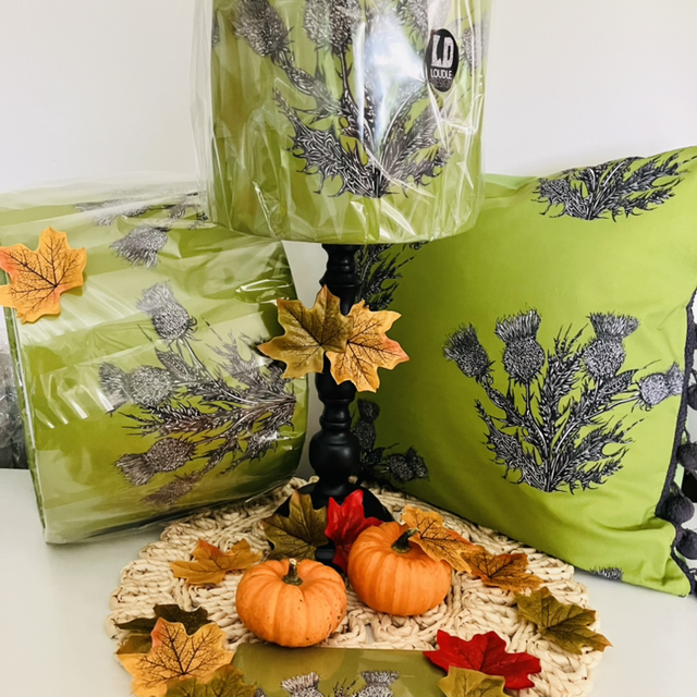 Moorland Thistle Cushion