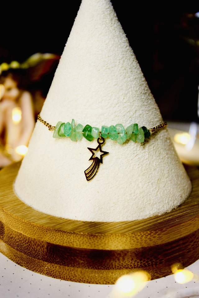 Bracelet souhait incarné doré - Collection Poussières d'Étoiles