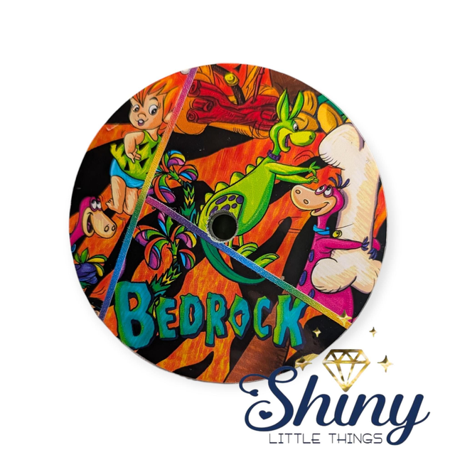 24oz Flintstones Snowglobe Zipper Tumbler