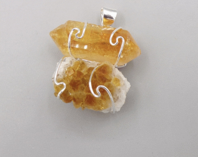 Citrine Dual Energy Pendant