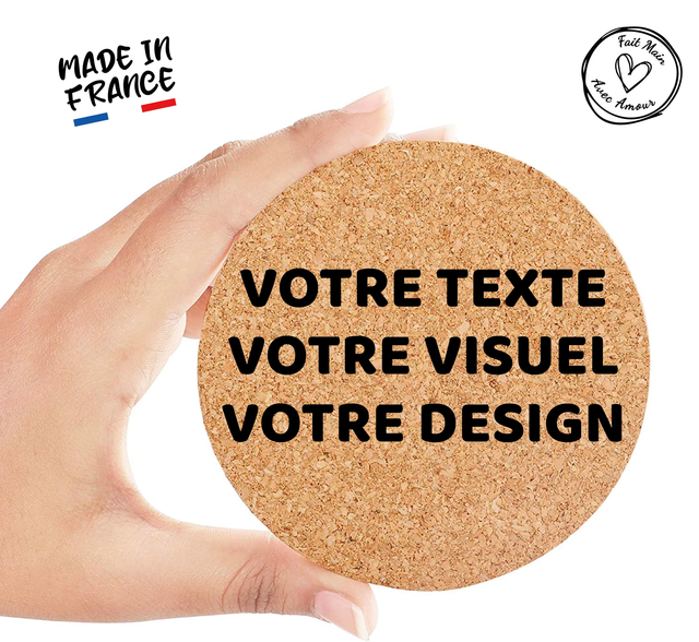 Dessous de verre personnalisé