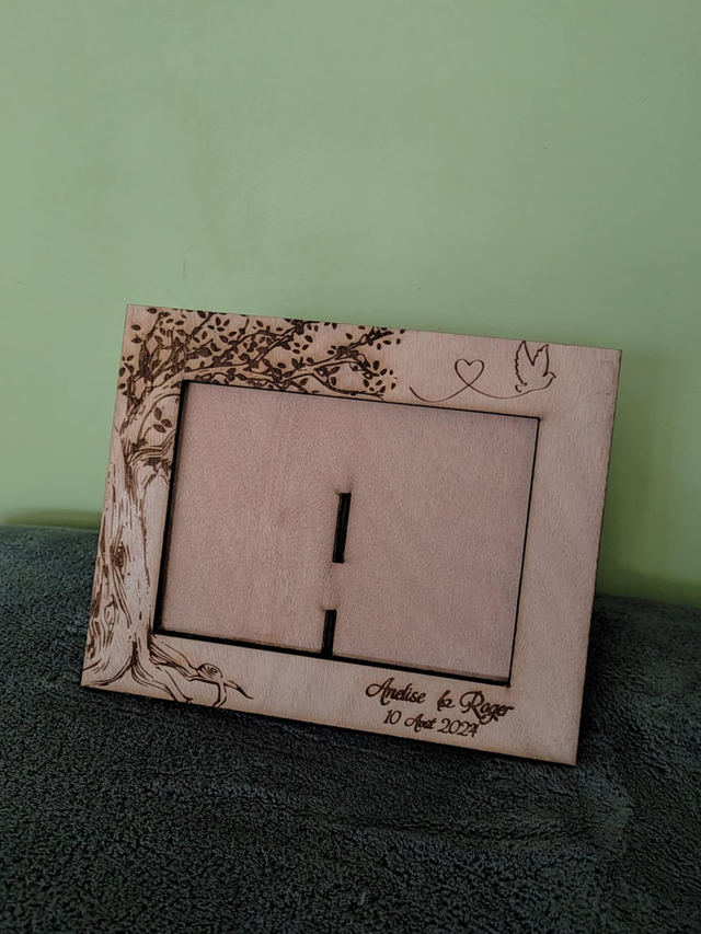 Cadre photo en bois