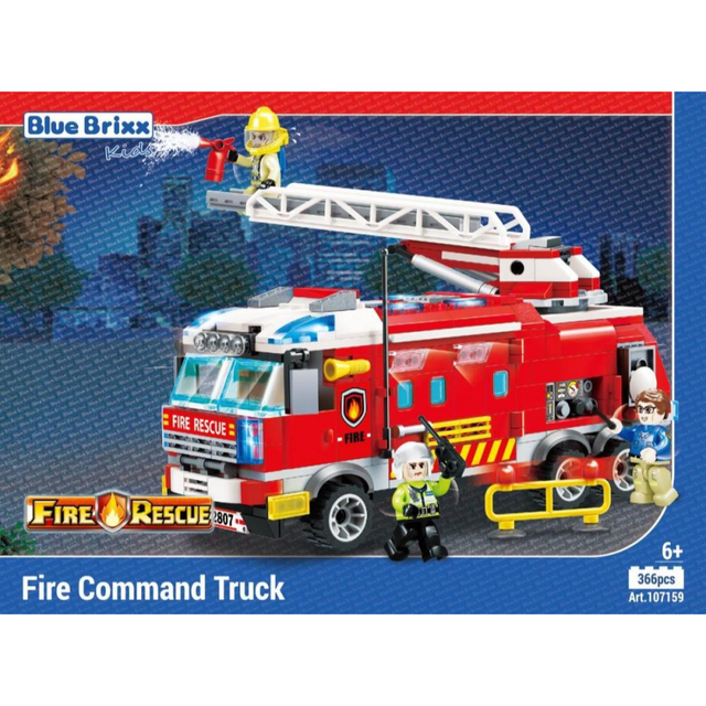 BlueBrixx-Kids 107159 Stadtfeuerwehr: Feuerwehr-Kommandowagen