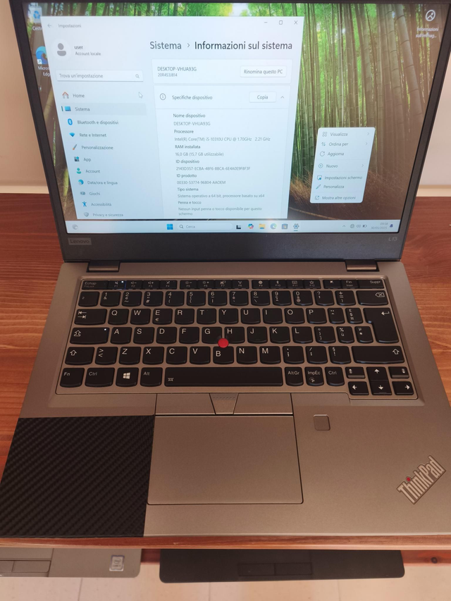 Notebook lenovo thinkpad l13