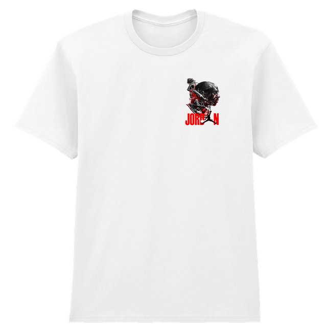 Michael Jordan Chicago Bulls White Soft Spun Small Patterned T-Shirt (1)