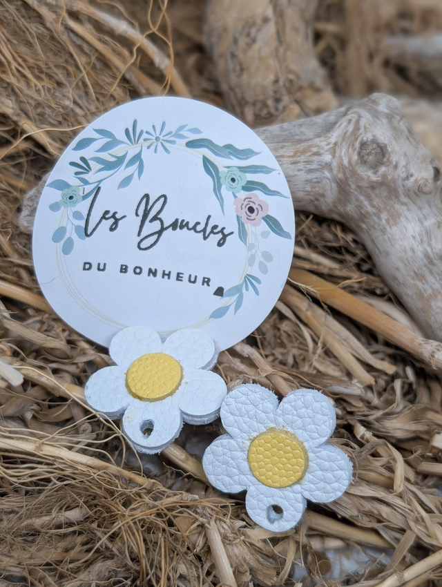 Pampilles marguerite blanche pam021