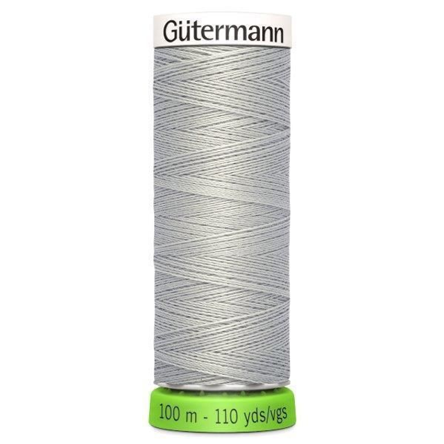 Gutermann Sew All Recycled rPET Thread 100m 40 - silver grey