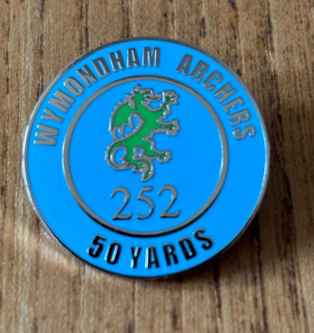 252 Badges - 50yds (Outdoors Only - Adjusted Distances Apply) Old Style running out soon
