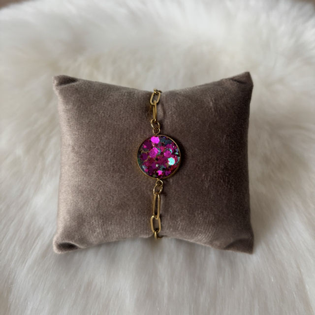 Bracelet Shiny fuchsia