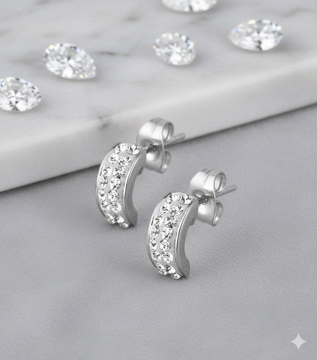 Boucles d'oreilles Divine blanc 