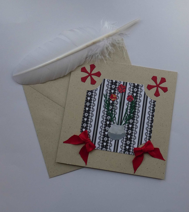 Le deuil avec un bouquet