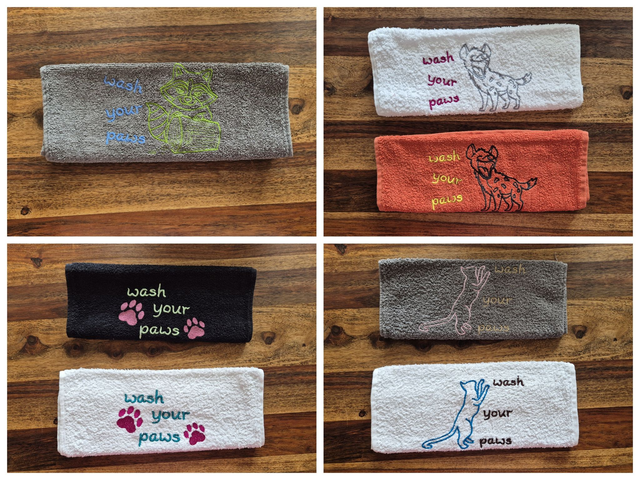 Gästehandtücher bestickt - 30x50cm