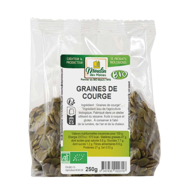 Graines de courge bio - 250gr