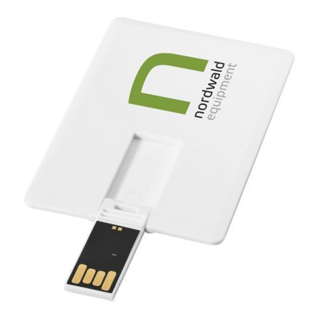 Slim card-shaped 2GB USB flash drive