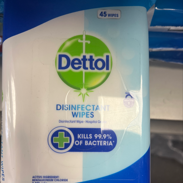 Disinfectant wipes