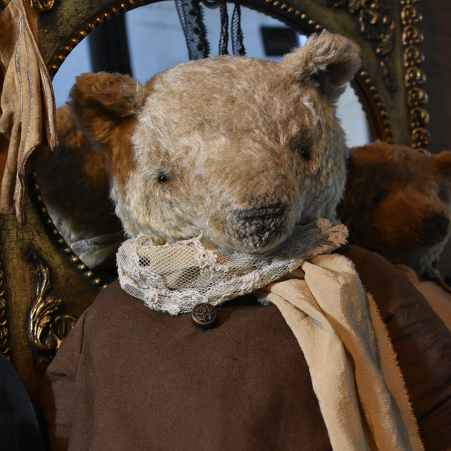 Ours de collection Teddy Bear cousu à la main en mohair