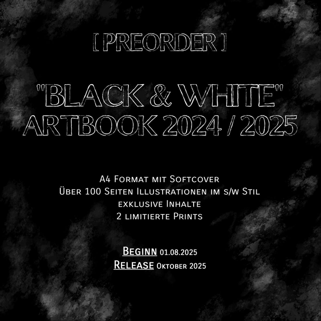 [PREORDER] - "Black & White" - Artbook