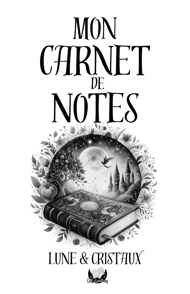 Intérieur carnet éternel A5 - Carnet de note Lune & Cristaux