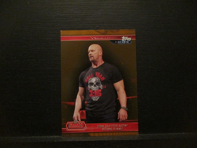 Stone Cole Steve Austin Returns To WWE - Brown Champions Original Trading Card #21