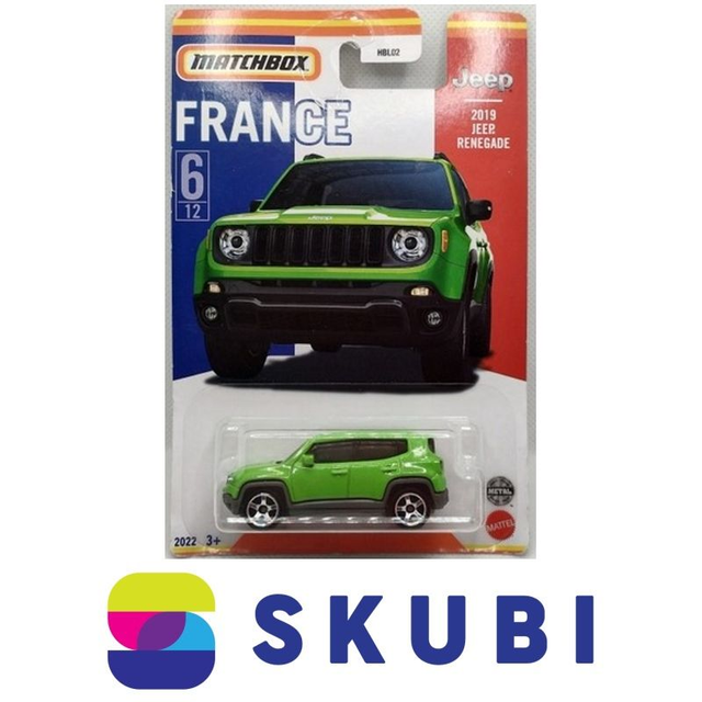 2019 JEEP RENEGADE - FRANCE 6/12 - MATCHBOX 2022