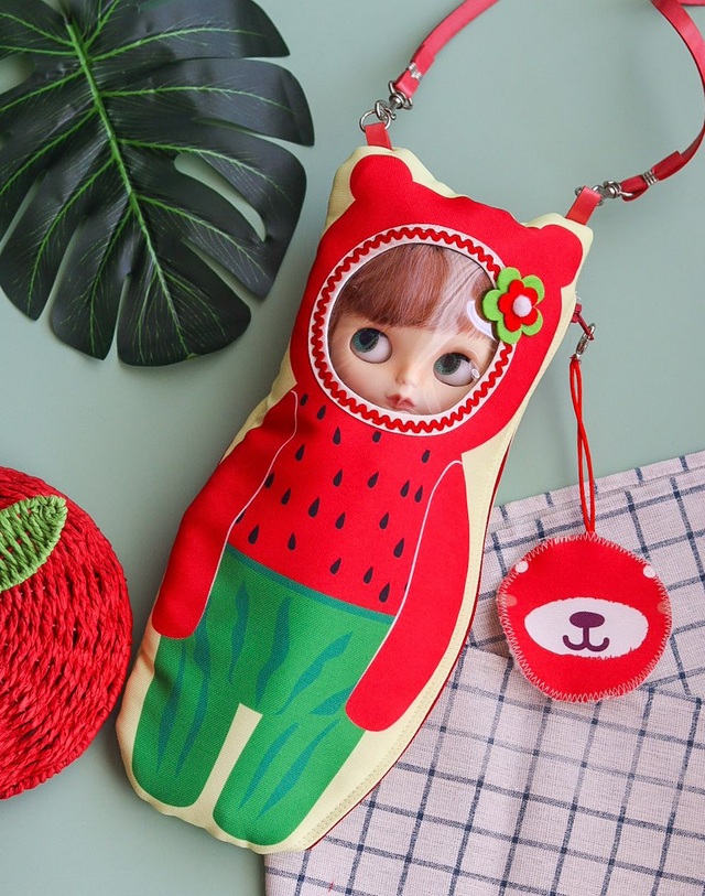 Blythe doll carrier bag Frutoso Watermelon