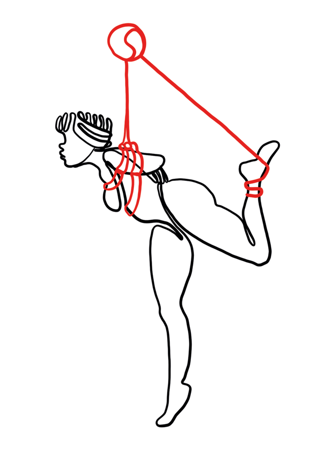 Nr 6 Tight upright -18x13 cm