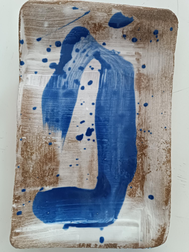 Bleu blanc grès roux 