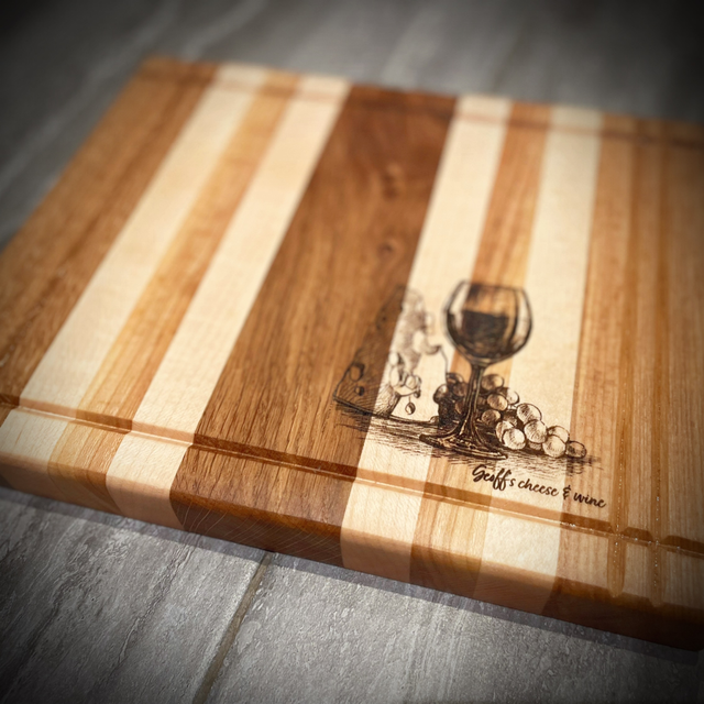 Wooden Chopping Board (personalised) Medium - approx 30x20cm