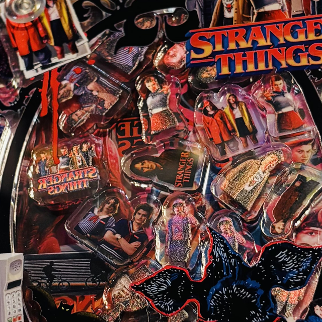 Acrylic Stranger Things themed shaker notebook