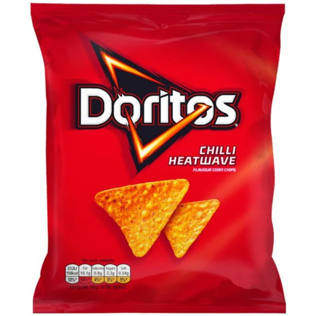 Doritos Chilli Heatwave Tortilla Chips Crisps 70g 